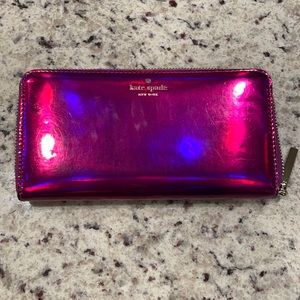 Kate Spade Metallic Purple Wallet
